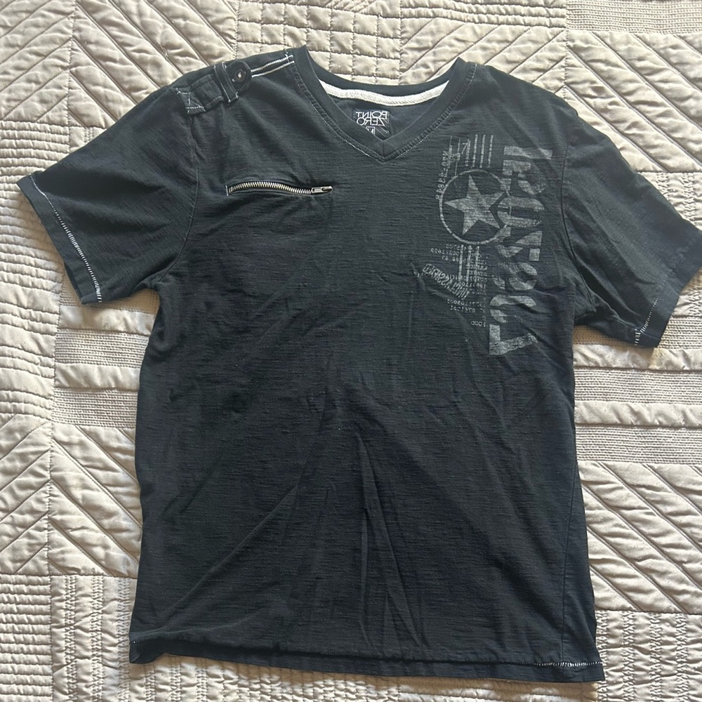 Black Y2K Men's Shirt